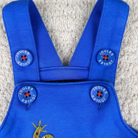 Joules Baby Boy Jumpsuit 1M Blue Frog Adjustable Snap Jumpsuit Romper - Picture 4 of 8